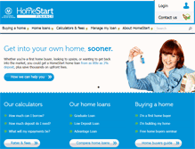 Tablet Screenshot of homestart.com.au